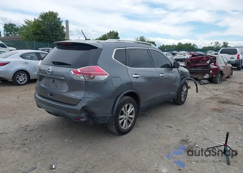 2016 Nissan Rogue Sv из США, поврежденный, VIN KNMAT2MVXGP600099